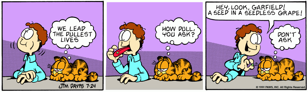 Garfield, July 24, 1990