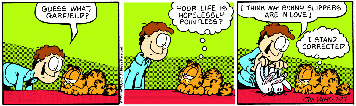 Garfield, July 27, 1990