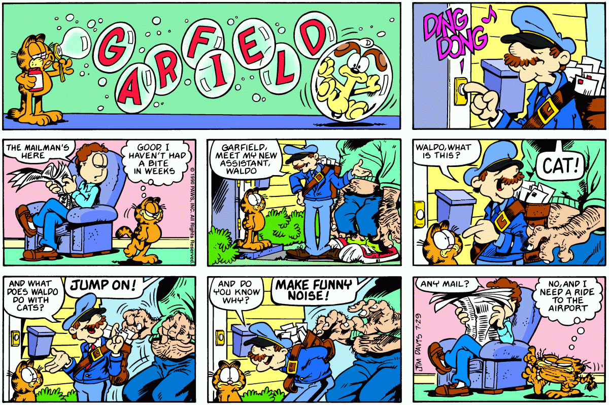 Garfield, July 29, 1990