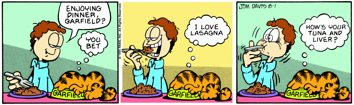 Garfield, August 1, 1990