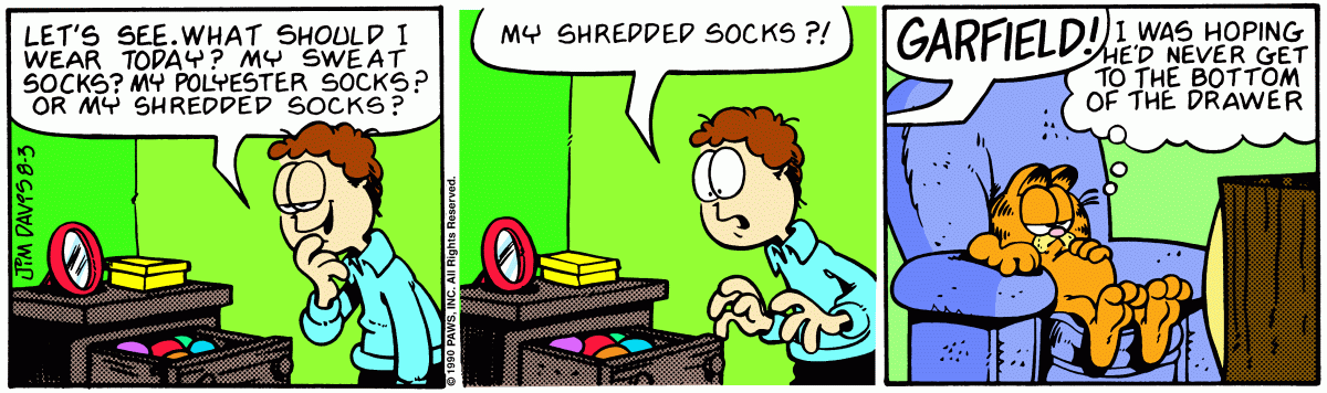 Garfield, August 3, 1990