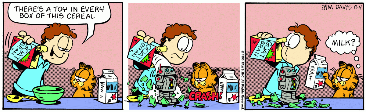 Garfield, August 4, 1990