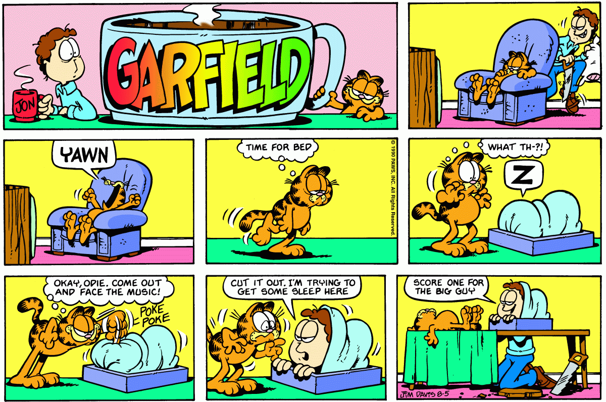 Garfield, August 5, 1990