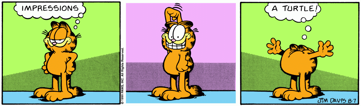 Garfield, August 7, 1990