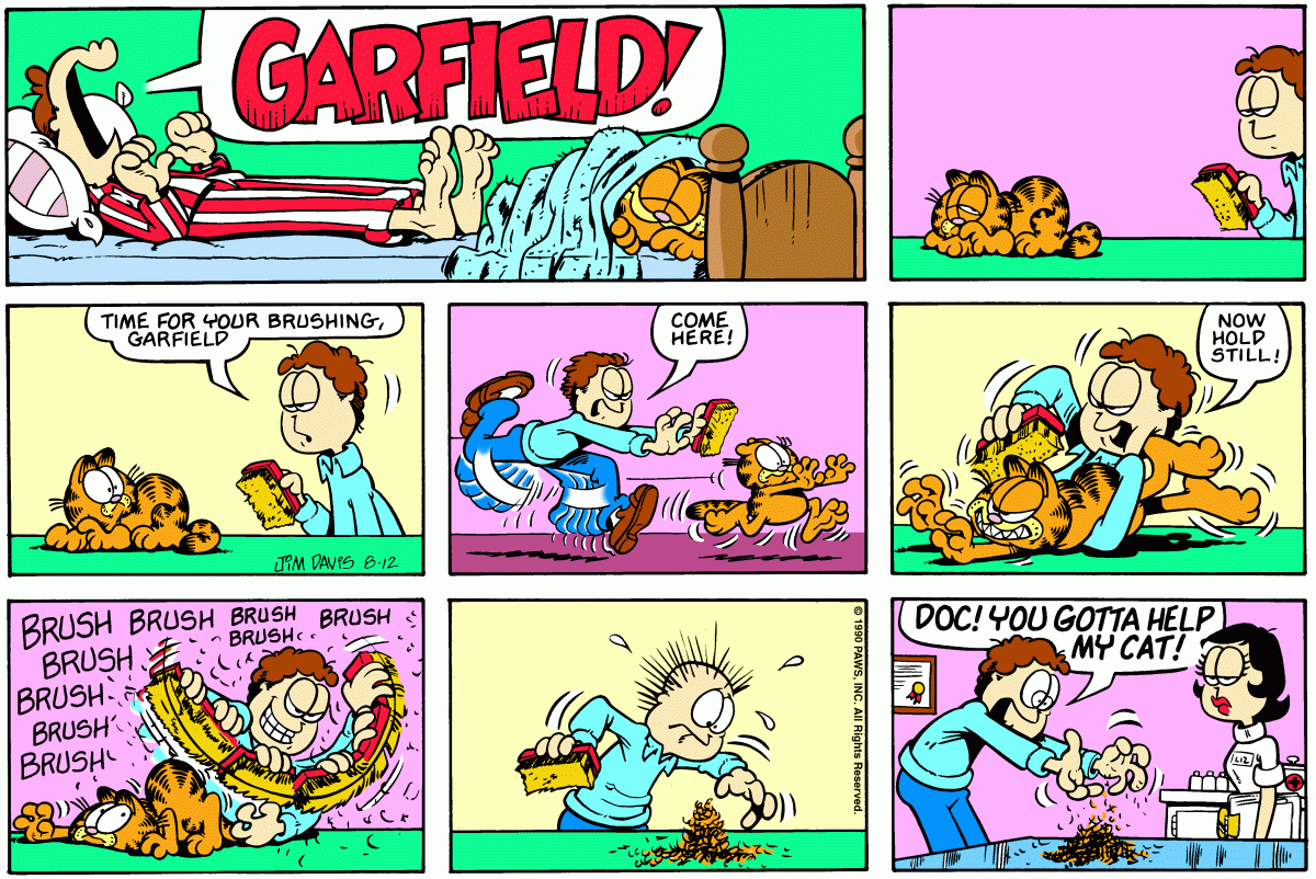 Garfield, August 12, 1990
