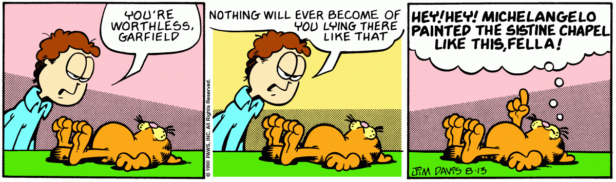 Garfield, August 13, 1990