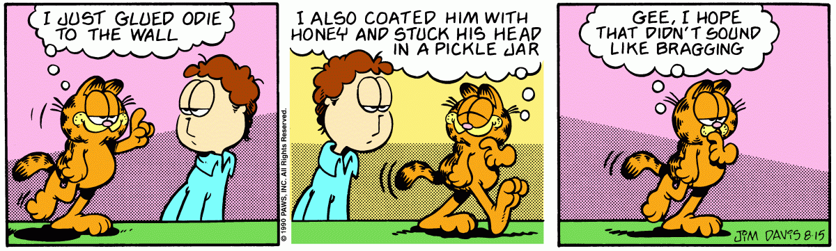 Garfield, August 15, 1990