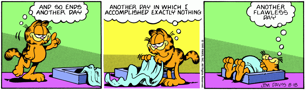Garfield, August 18, 1990