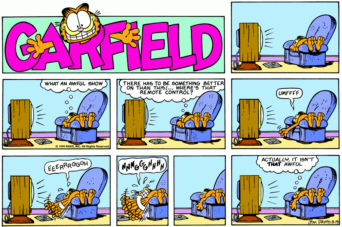 Garfield, August 19, 1990