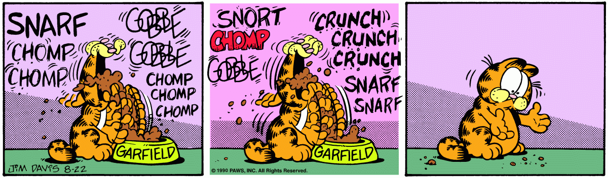 Garfield, August 22, 1990