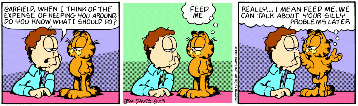 Garfield, August 23, 1990