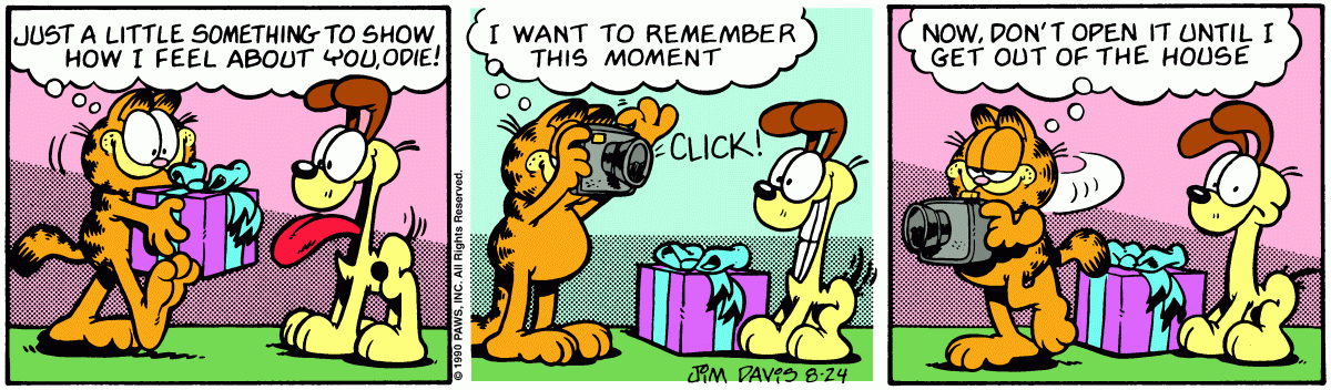 Garfield, August 24, 1990