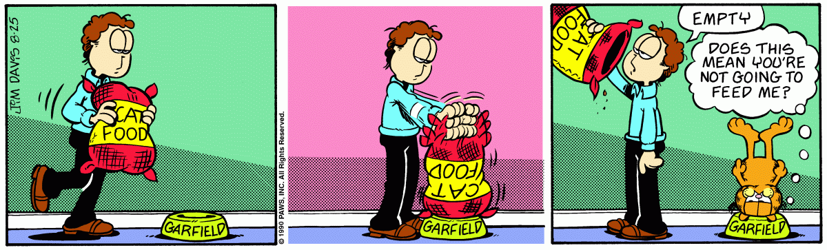 Garfield, August 25, 1990