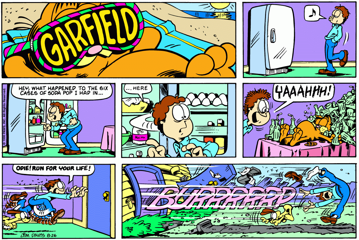 Garfield, August 26, 1990
