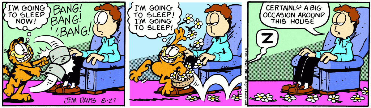 Garfield, August 27, 1990