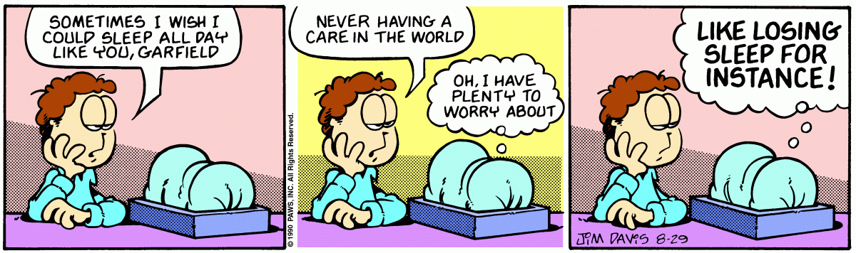 Garfield, August 29, 1990