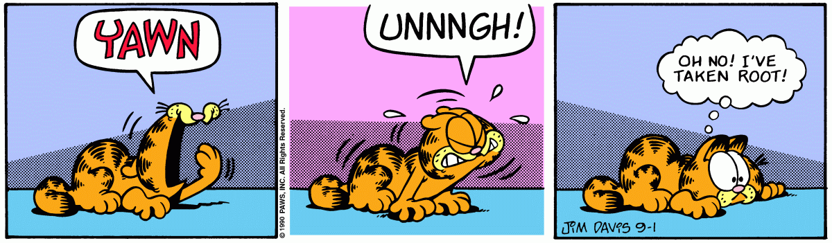 Garfield, September 1, 1990