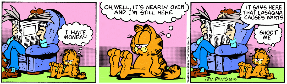 Garfield, September 3, 1990