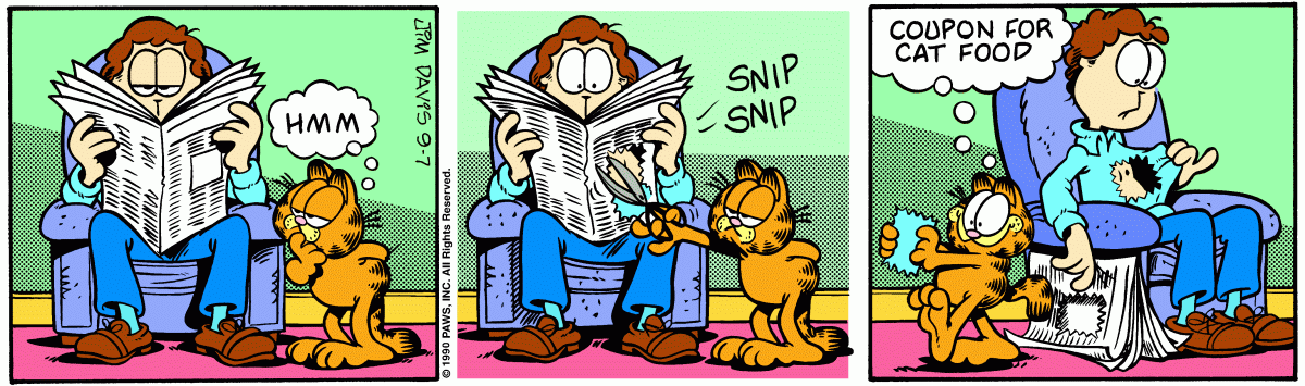 Garfield, September 7, 1990
