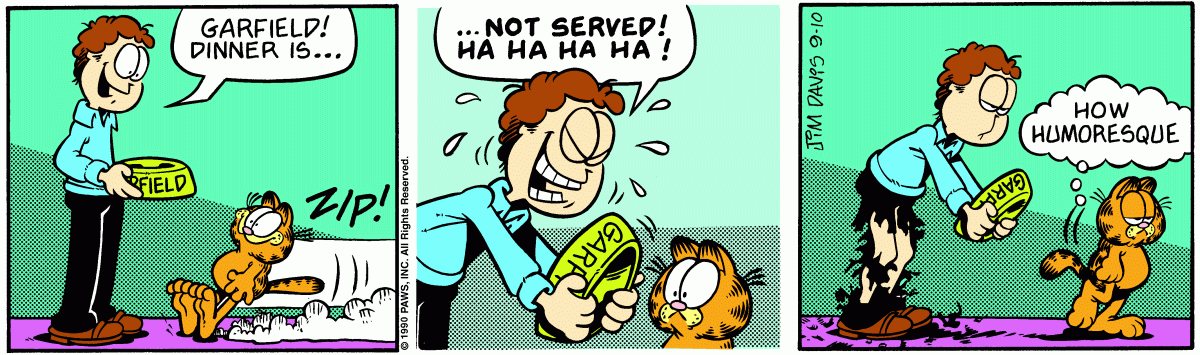 Garfield, September 10, 1990