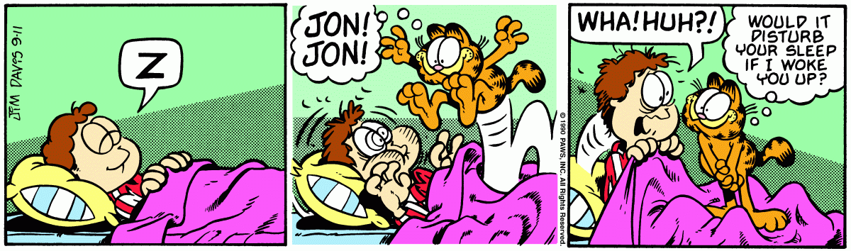 Garfield, September 11, 1990