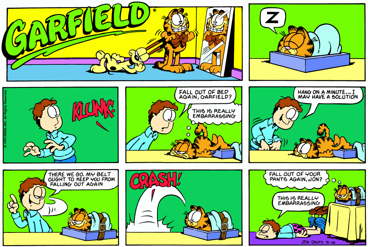 Garfield, September 16, 1990