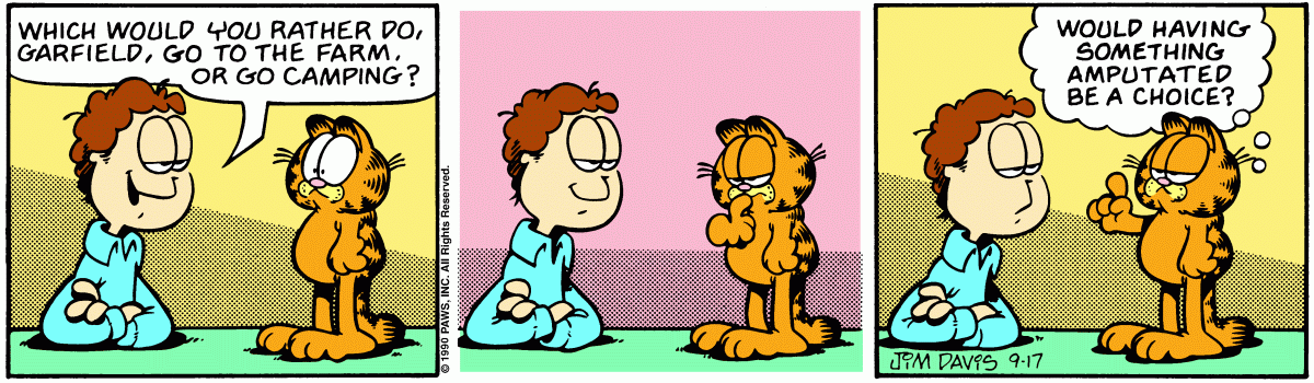 Garfield, September 17, 1990