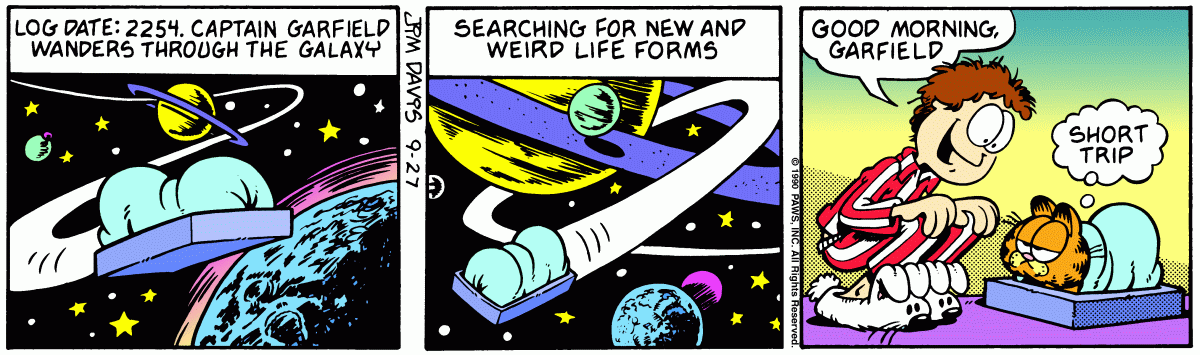 Garfield, September 27, 1990