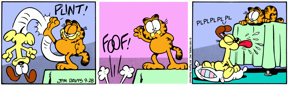 Garfield, September 28, 1990