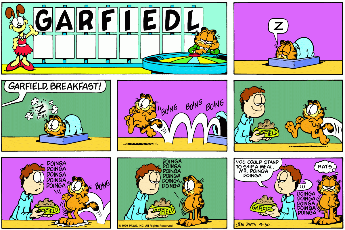 Garfield, September 30, 1990