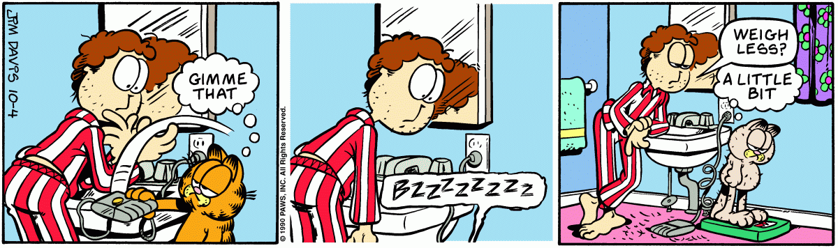 Garfield, October 4, 1990
