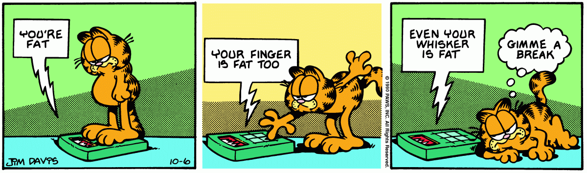 Garfield, October 6, 1990