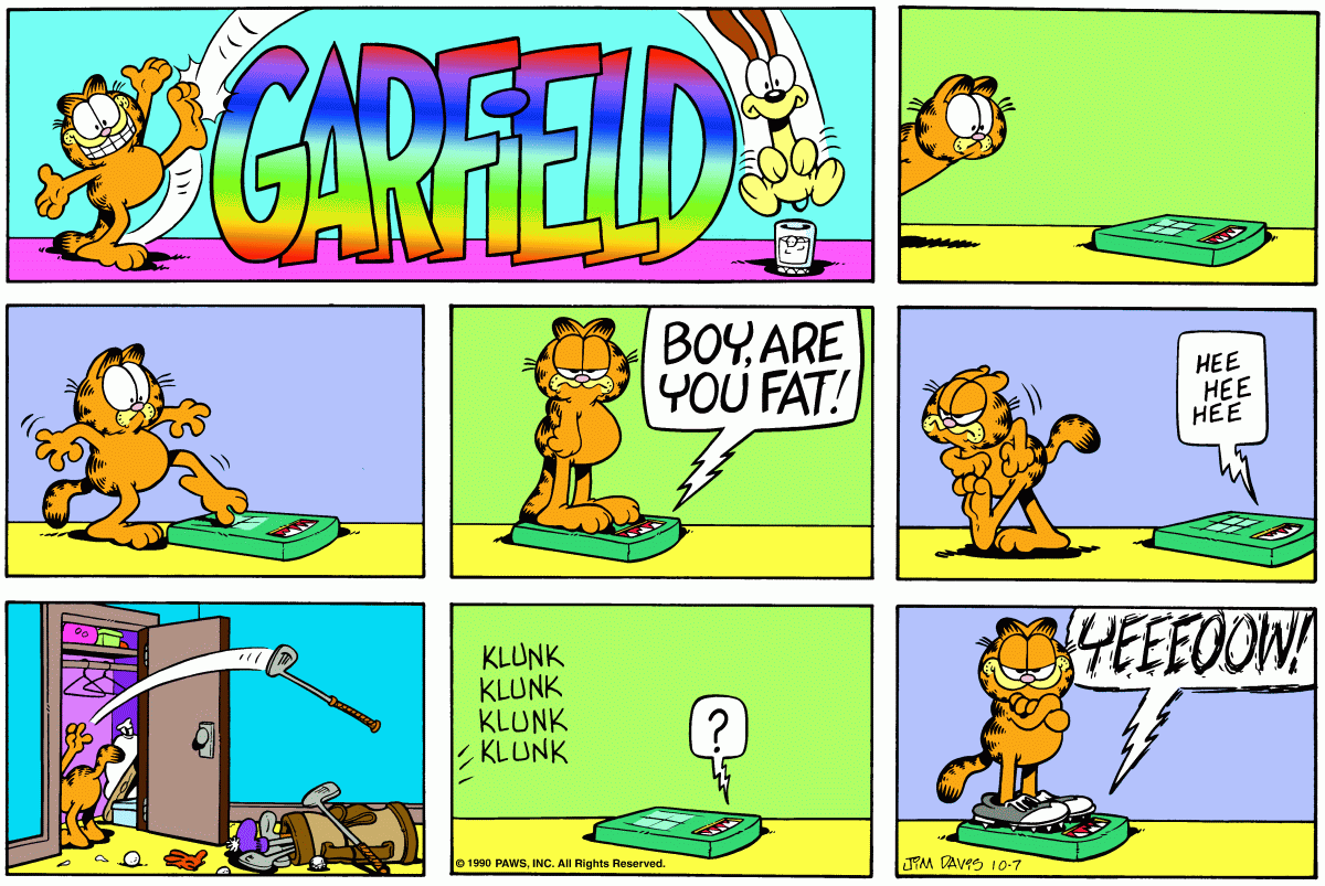 Garfield, October 7, 1990