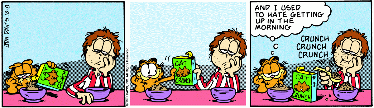 Garfield, October 8, 1990