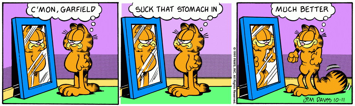 Garfield comic strip for Thursday, October 11, 1990