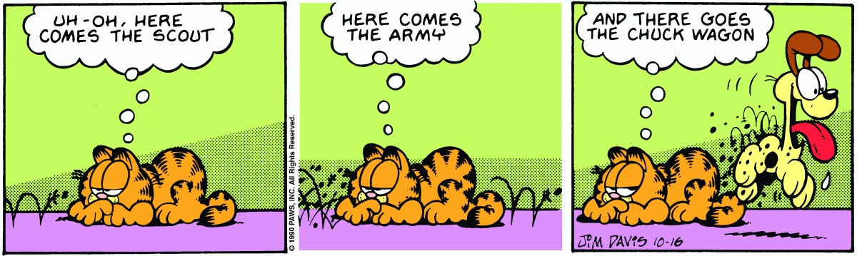 Garfield, October 16, 1990