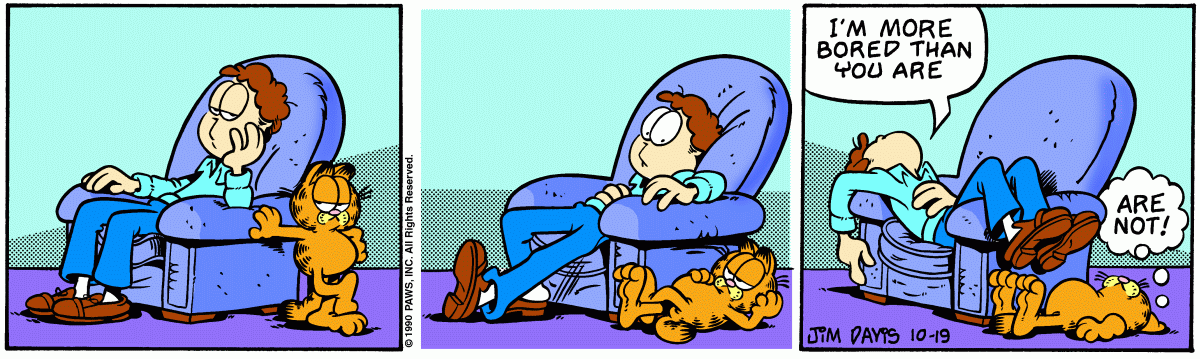 Garfield comic strip for Friday, October 19, 1990