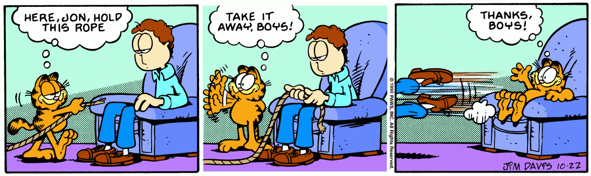 Garfield, October 22, 1990
