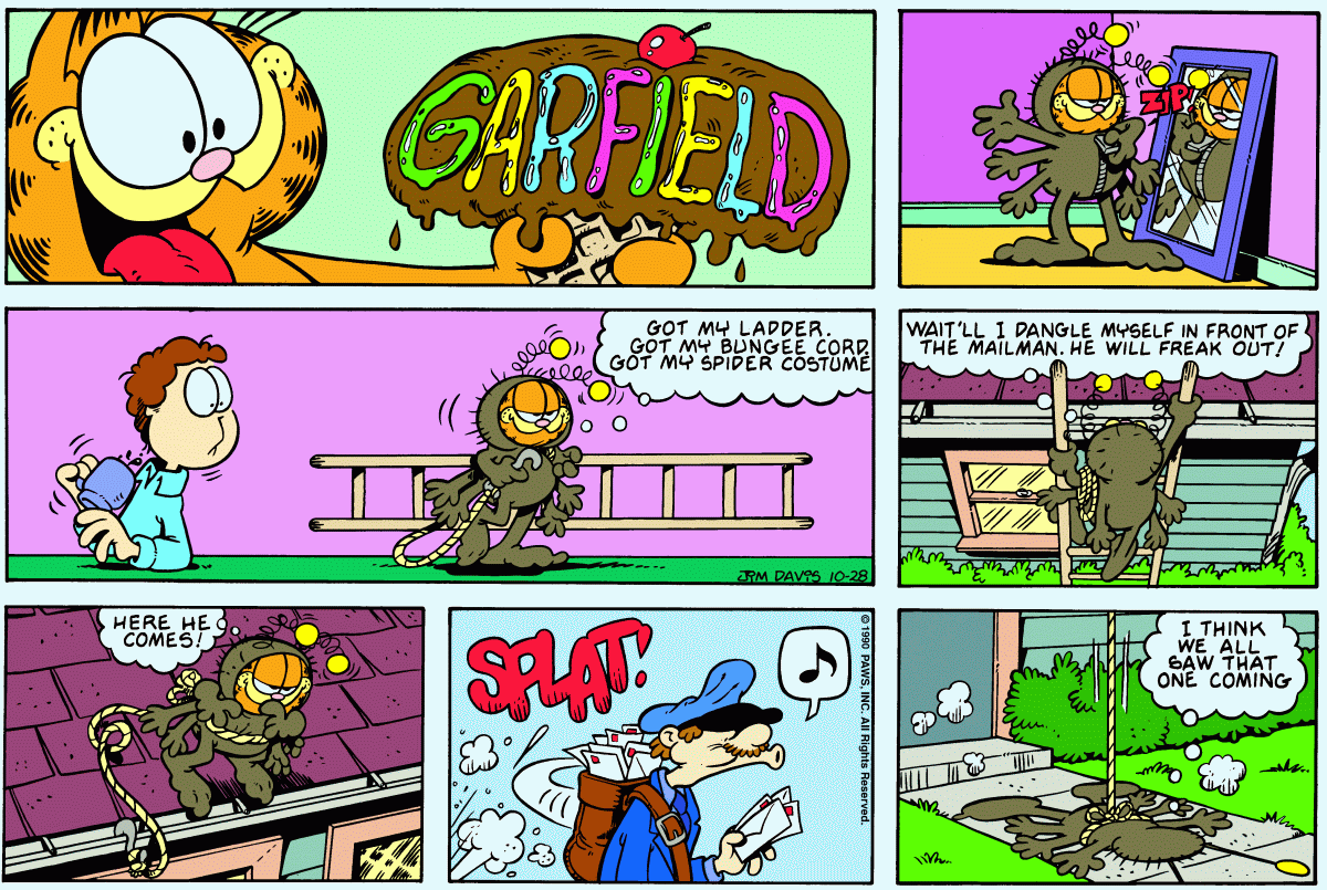 Garfield, October 28, 1990
