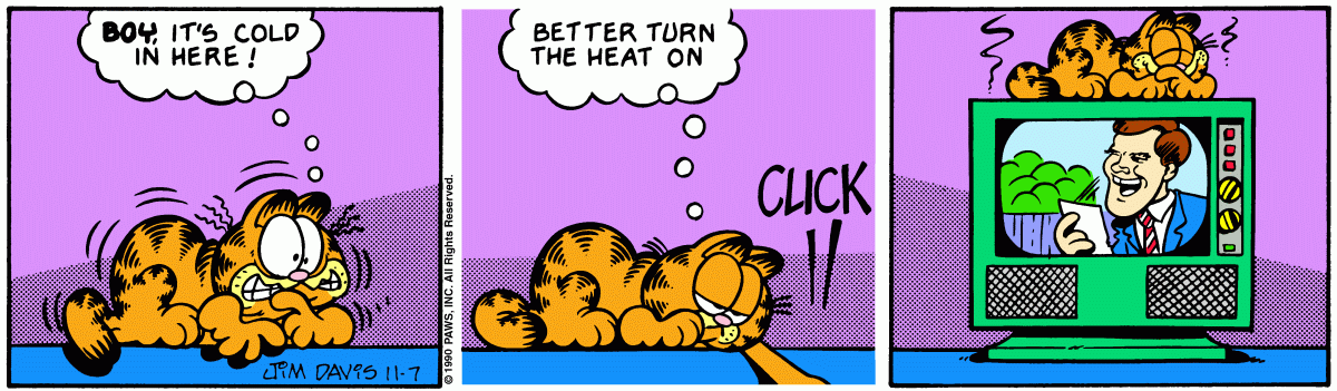 Garfield, November 7, 1990