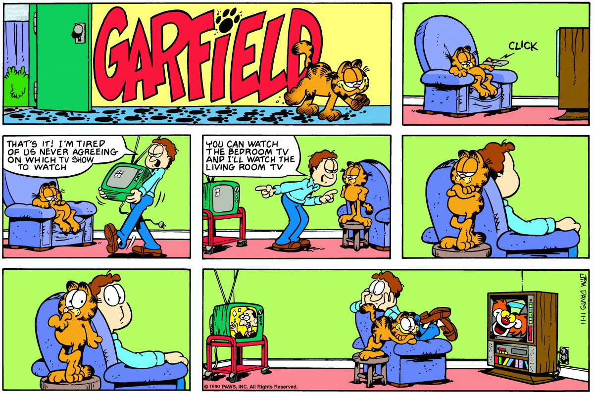 Garfield, November 11, 1990