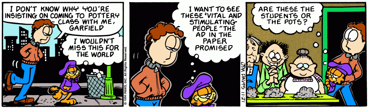 Garfield, November 21, 1990