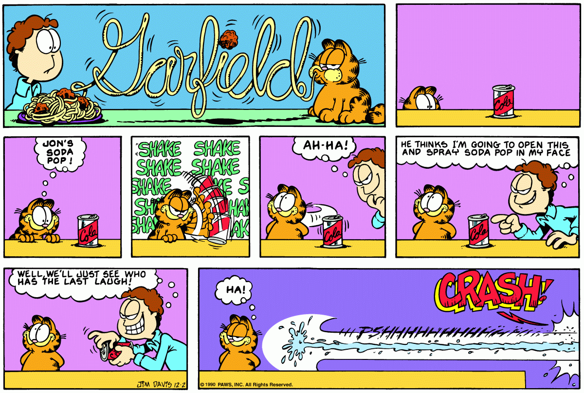 Garfield, December 2, 1990