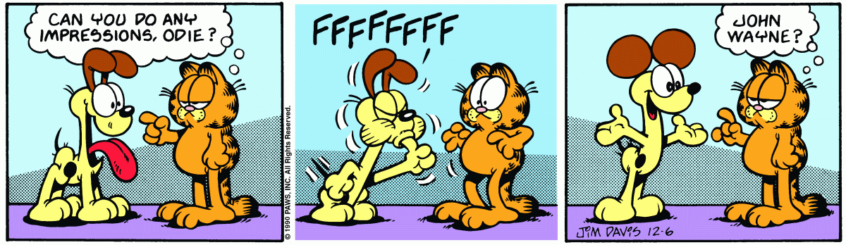 Garfield, December 6, 1990