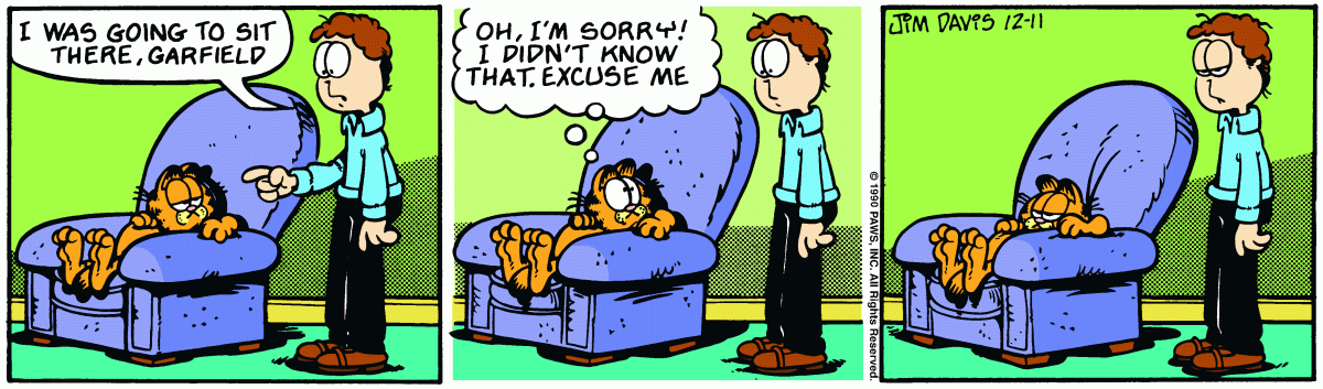 Garfield, December 11, 1990