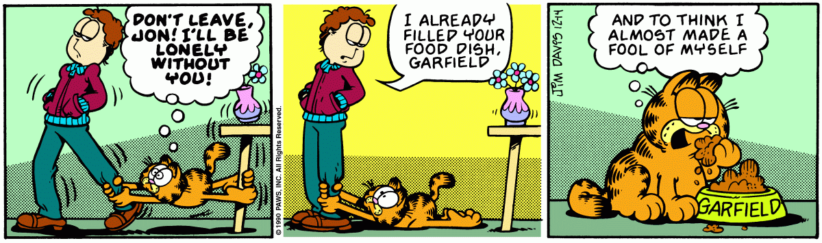 Garfield, December 14, 1990
