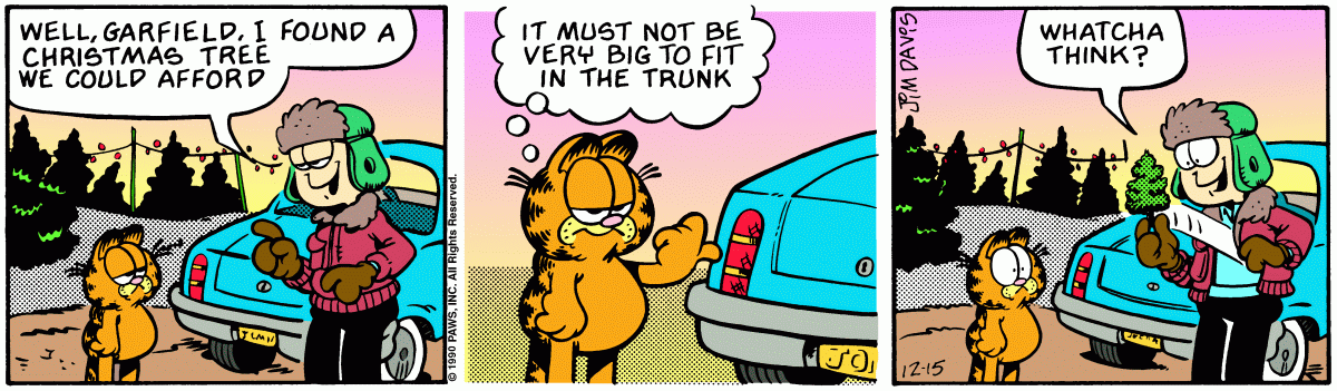Garfield, December 15, 1990