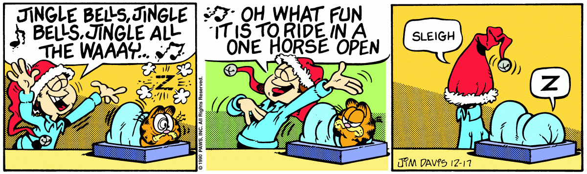 Garfield, December 17, 1990