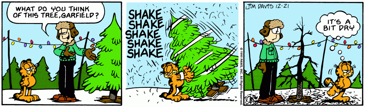 Garfield, December 21, 1990