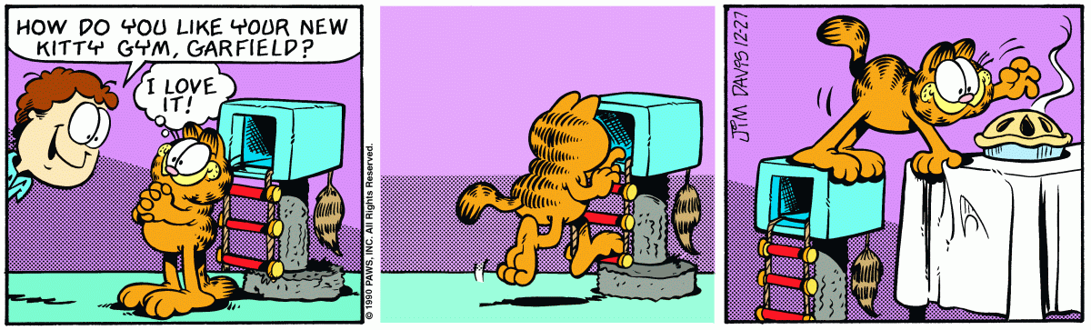 Garfield comic strip for Thursday, December 27, 1990